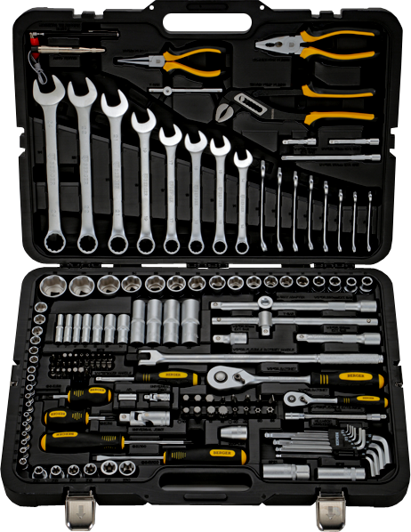 Универсальный набор инструментов 151 предмет Berger BG151-1214