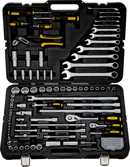 Универсальный набор инструментов 118 предметов Berger BG118-1214
