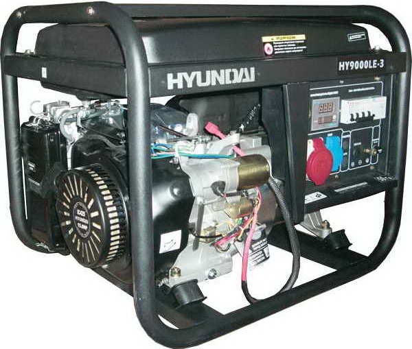 Генератор бензиновый Hyundai HY 9000LE-3