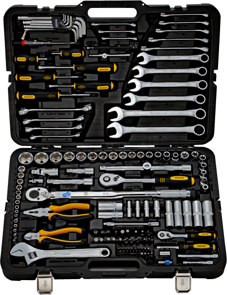 Набор инструментов для автомобиля 141 предмет Berger BG141-1214