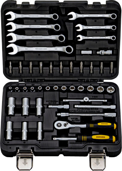 Универсальный набор инструментов 45 предметов Berger BG045-14
