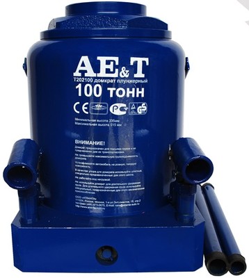 Домкрат бутылочный AE&T T202100  100т