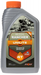 Масло Rancher UNILITE 4-т минеральн. SAE 30 API SJ/CF 0,946 л. REZOIL Rezer